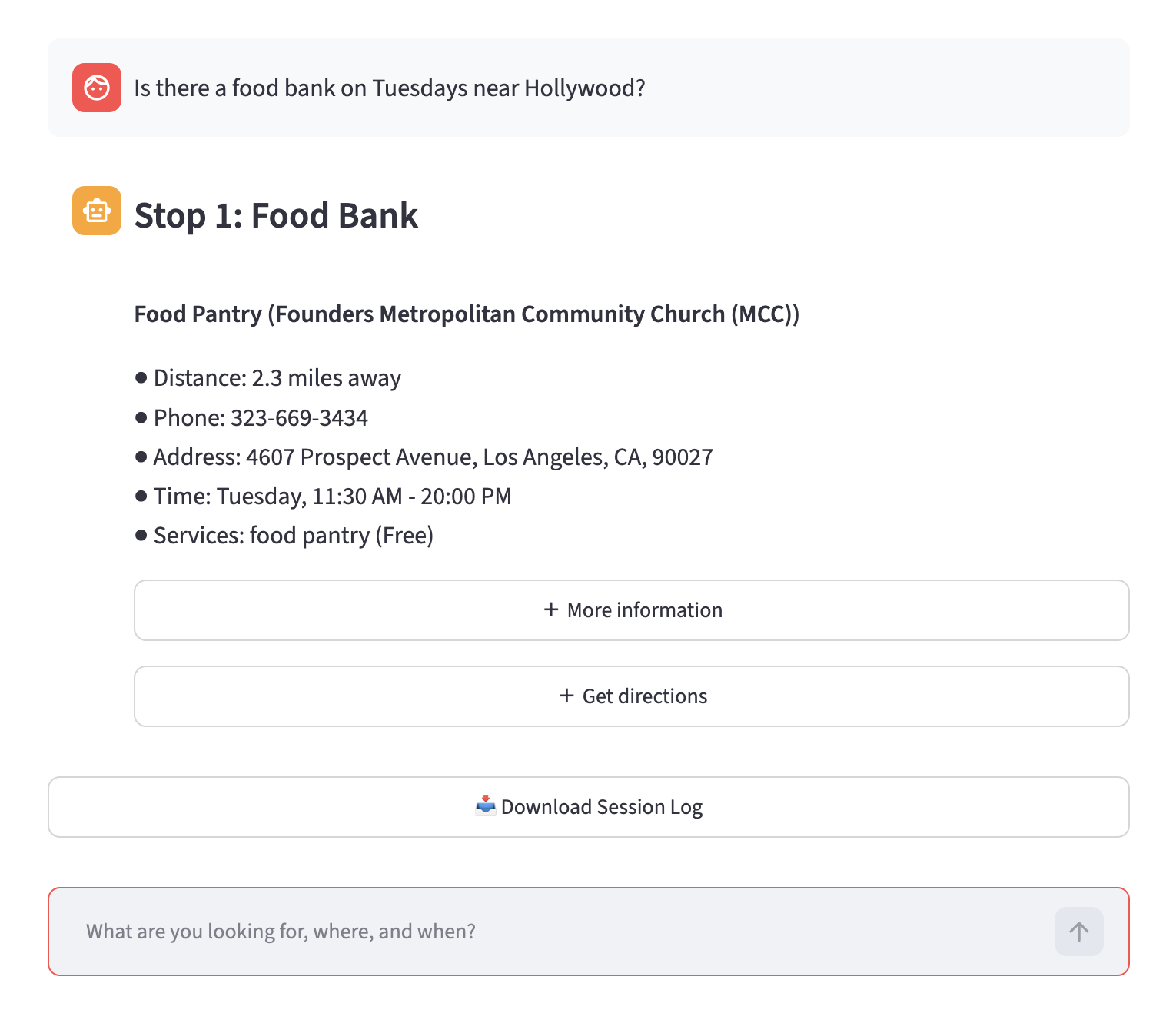 DreamKG conversational interface